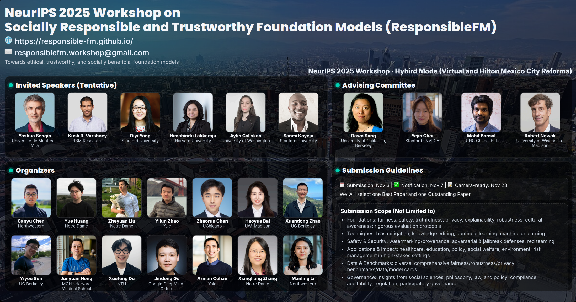 NeurIPS 2025 Workshop